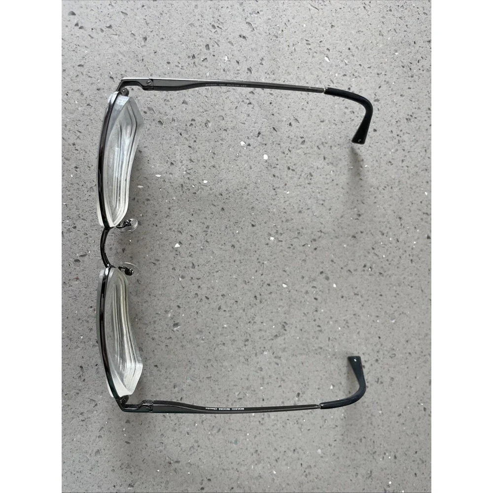 BOARD ROOM CLASSICS BC900 GM RECTANGLE gunmetal FULL RIM EYEGLASSES 55-16-145